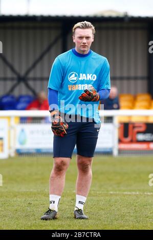 DaN Confrey di Concord Rangers durante il Vanarama National League South Match tra Concord Rangers e Tonbridge Angels a Thames Road, Canvey È Foto Stock
