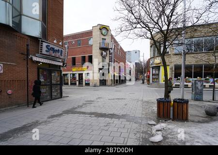 Montreal,Quebec,Canada,13 Marzo 2020.Deserta Quartiere Di Chinatown A Montreal.Credit:Mario Beauregard/Alamy News Foto Stock