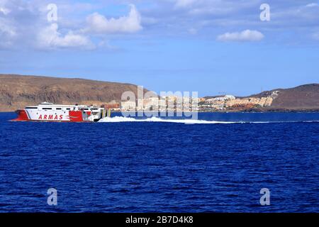 Nuova spiaggia di Callao Salvaje da barca, Tenerife in Spagna Foto Stock