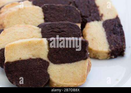 cookie della scacchiera Foto Stock