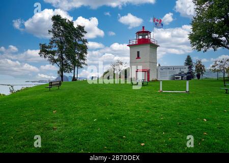 Faro in una delle città più belle dell'Ontario, Goderich, Ontario, Canada, Nord America Foto Stock