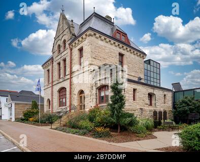 Municipio in una delle città più belle dell'Ontario, Goderich, Ontario, Canada, Nord America Foto Stock