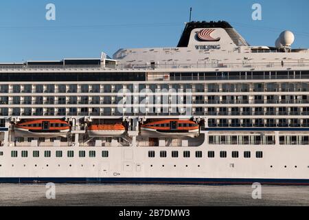 Viking Star all'ormeggio di Bodo, Norvegia. Foto Stock