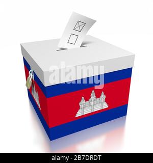 Votazioni in Cambogia Foto Stock