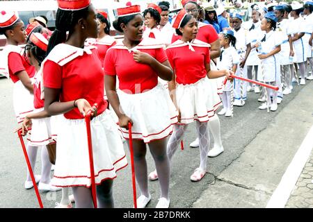 Carnevale 2020 – Parata dei personaggi tradizionali, Trinidad e Tobago, W.I. Foto Stock