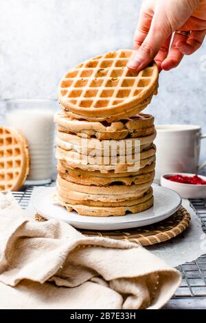 Waffle Foto Stock