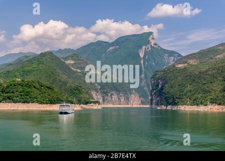 Gola Qutang, 3 Gole, fiume Yangtze Foto Stock