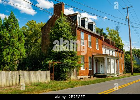 Scollay Hall, 7198 Queen Street, Middleway, West Virginia Foto Stock