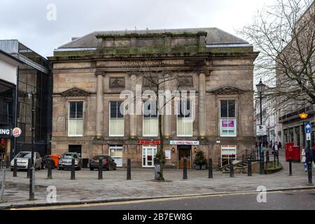 Ristorante Cinese Dina Cantonese, Bold Street, Liverpool. Precedentemente il Lyceum Post Office costruito 1802. Foto Stock