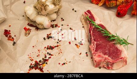 Bistecche al Butcher Shop foto stock Foto Stock