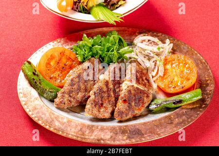Turco Adana Urfa spiedini Shish Kebab foto d'archivio Foto Stock