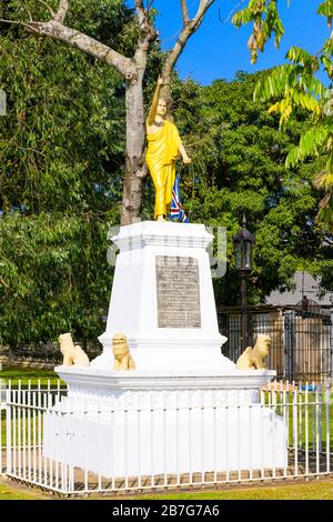 Asia meridionale Sri Lanka Kandy Sinhala Provincia Centrale antica capitale statua Hikkaduwe Sri Sumangala Thera buddista revivalista sacerdote studioso 1827-1911 Foto Stock