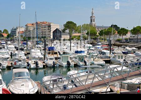 Porto di Arcachon, un comune nel dipartimento francese sud-occidentale della Gironda Foto Stock