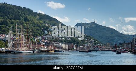 Porto di Bergen Foto Stock