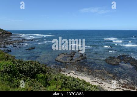 Il santuario marino della barriera dei funghi, Mornington Peninsula, Victoria, Australia Foto Stock