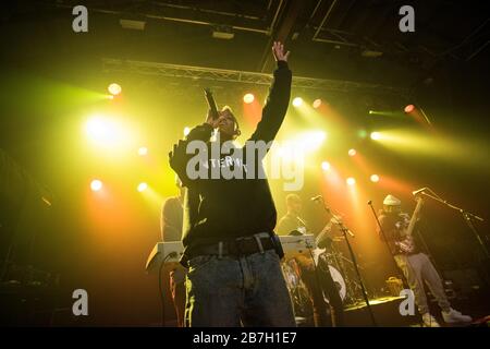 Copenaghen, Danimarca. 15. Agosto, 2016. The American neo Soul band The Internet esegue un concerto dal vivo a Pumpehuset a Copenhagen. La sua cantante Syd è visto dal vivo sul palco (Photo credit: Gonzales Photo - Rod Clemen). Foto Stock