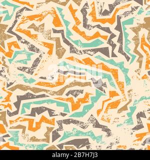 antico modello senza cuciture con effetto grunge Illustrazione Vettoriale