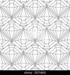 motivo monocromatico senza cuciture diamantate Illustrazione Vettoriale