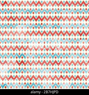pattern senza cuciture a zigzag con effetto grunge Illustrazione Vettoriale
