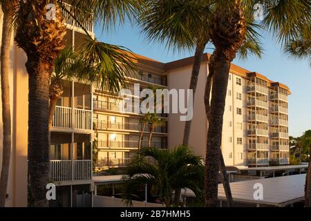 Proprietà di vacanza e di pensione su Lido Key a Sarasota Florida, Stati Uniti. Foto Stock