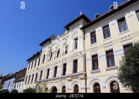 Sibiu città in Romania. Facoltà di Teologia - Università di Sibiu. Foto Stock