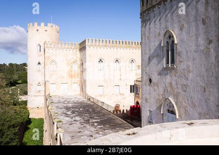 Castello di Donnafugata, Ragusa, Sicilia, Italia Foto Stock