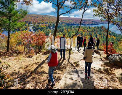 Dorset, Ontario, Canada, Nord America, vista aerea dal fuoco o torre di osservazione Foto Stock