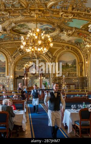 Le Train Blue il ristorante del treno blu Parigi Francia Foto Stock