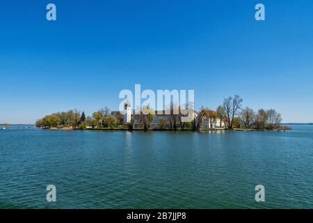 Il Fraueninsel sul Chiemsee in Baviera Foto Stock