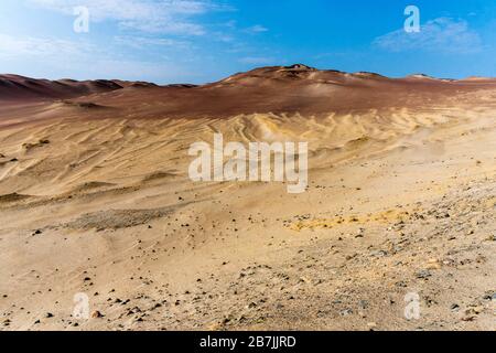 Paracas National Reserve, Cerro Colorado zona archeologica, Paracas cultura, Ica, Perù. Foto Stock