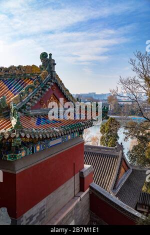 Yuexin Palace a Beihai Park, Pechino, Cina Foto Stock