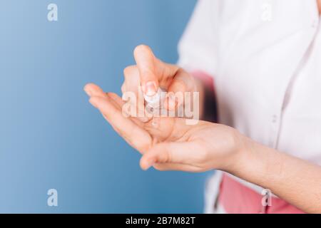 disinfettante per mani antisettico Foto Stock