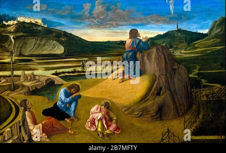 L'agonia nel Giardino, Giovanni Bellini, 1465 circa, Foto Stock