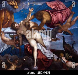 L'origine della Via Lattea, Jacopo Tintoretto, circa 1575, Foto Stock