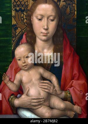 Vergine e Bambino, Hans Memling, circa 1475, Foto Stock