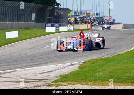 Lago di Elkhart, Wisconsin - 21 giugno 2019: (Pilota), REV Group Grand Prix a Road America, in corso di sessione di prove. Foto Stock