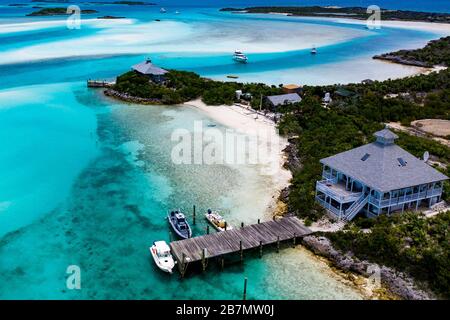 Exuma Cays Land and Sea Park, Exuma Island Chain, Bahamas Foto Stock