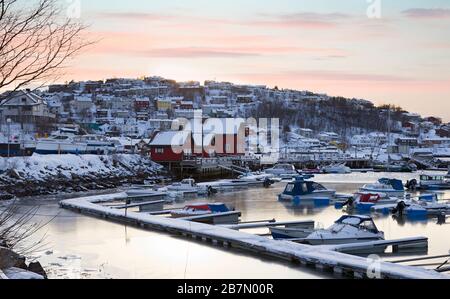 Narvik, bella destinazione polare in Norvegia Foto Stock