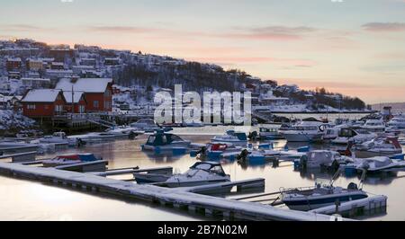 Narvik, bella destinazione polare in Norvegia Foto Stock