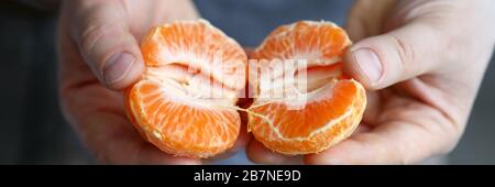 Tangerini yummy e sani Foto Stock