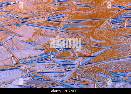 Il ghiaccio geometrico forma un'immagine astratta di sfondo naturale Foto Stock