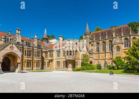 Architettura vittoriana Gothic Revival a Tyntesfield House, nr Wraxall, North Somerset, Inghilterra, Regno Unito Foto Stock