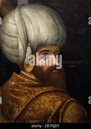 Sultan Bayezid i, c. 1580. Trovato nella Collezione di Arte Islamica Museo Malesia . Foto Stock