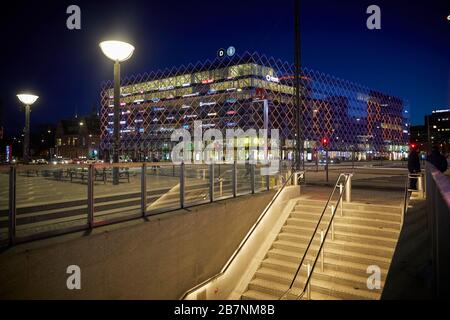 Copenhagen, capitale della Danimarca, City Hall Square, centro commerciale moderno Foto Stock