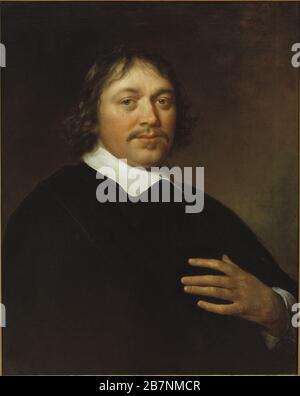 Ritratto di un uomo, 1654. Trovato nella collezione del Museo Mayer van den Bergh, Anversa. Foto Stock