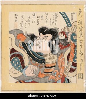 Ichikawa Danjuro i (1660-1704), 1825. Collezione privata. Foto Stock