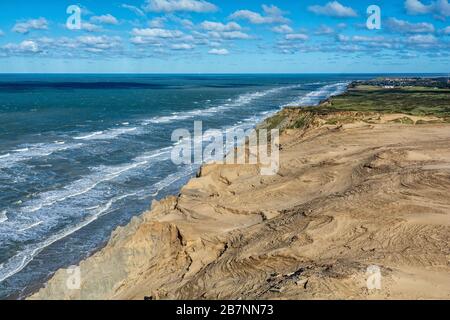 Costa ripida a Rubjerg Knude in Danimarca Foto Stock