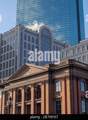 Vista Ariel di Boston, Massachusetts USA Foto Stock