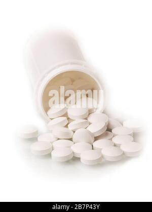 pillole antibiotiche compresse di medicina Foto Stock
