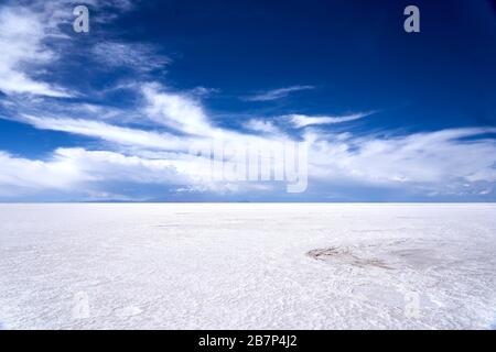 Le spettacolari Salar de Uyuni Bolivia Foto Stock